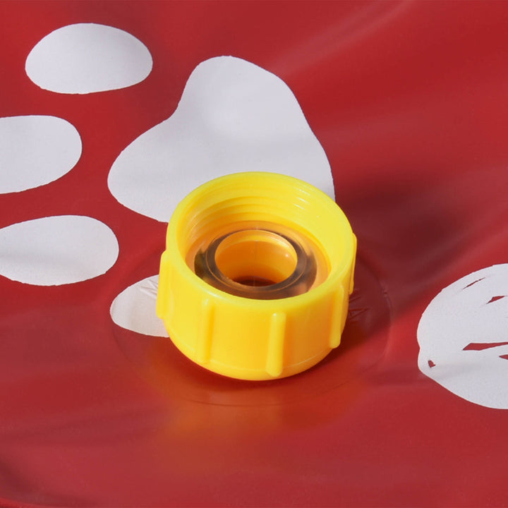 Hundepool, vandlegepool, skridsikker, robust, kæledyrsvenlig, 170 cm diameter, rød