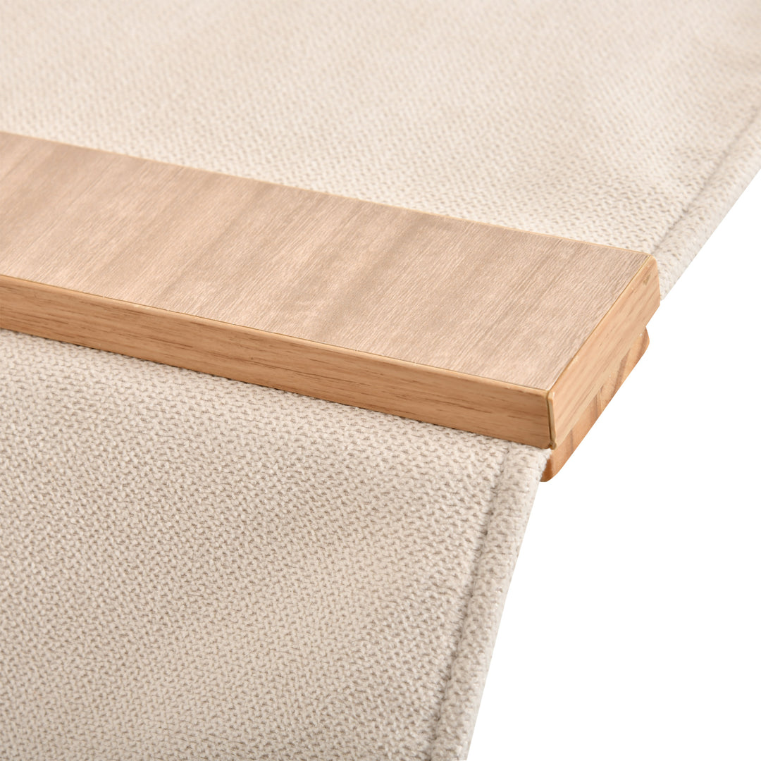 4-Delt klatrevæg til katte klatrevæg til katte med kradsetræ kattetrappe kattemøbler hængekøje lys brun sisal akryl fyr