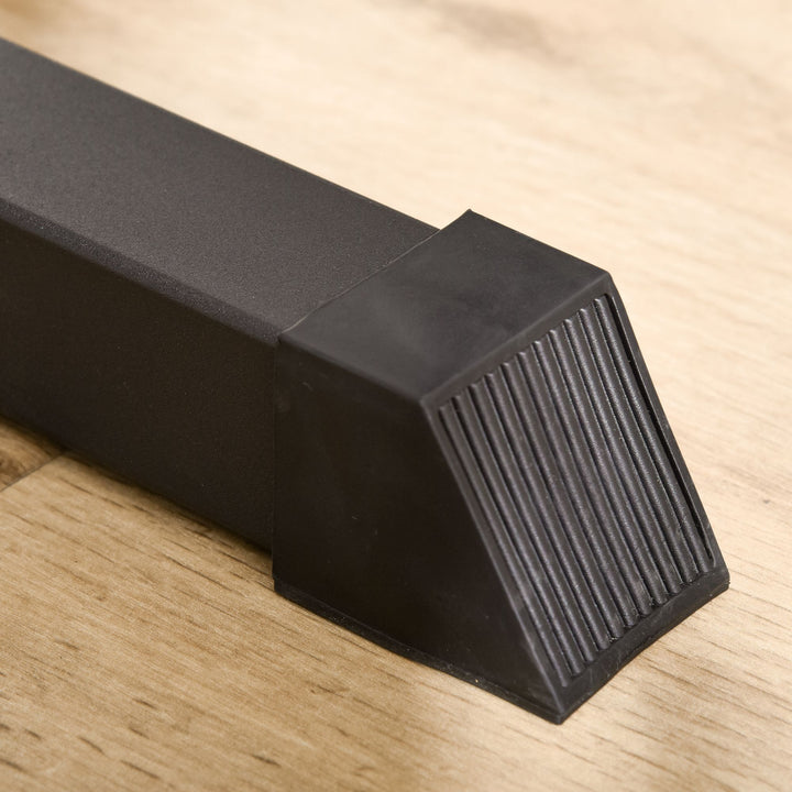 Kraftværk med justerbart remskivesæt og flere kabelpositioner stål sort 107 x 120 x 190 cm