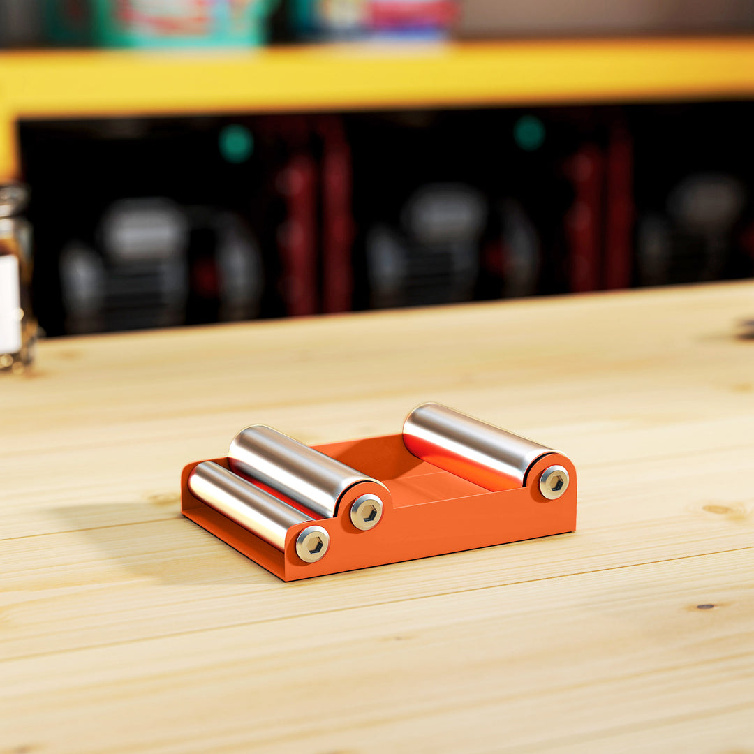 Motorcykel rengøringsstativ rullestativ hjuldrejehjælp cykel <485 lb og dækbredde <180 mm orange