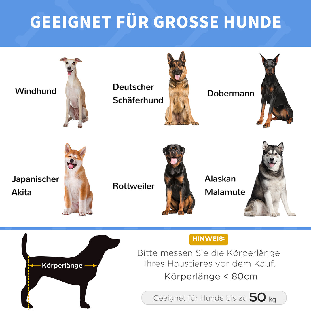 Sammenklappelig hundeseng, udendørs hundeseng, hævet stativ, 122 cm x 92 cm x 23 cm, kaffebrun + sort