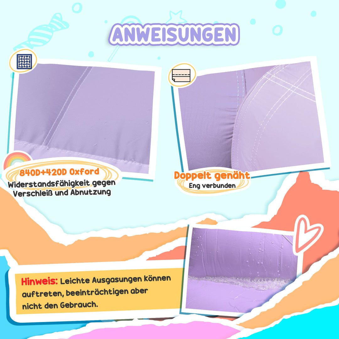 Hoppeborg med rutsjebaner, netindkapsling, oxford-stof, jordankre, bæretaske