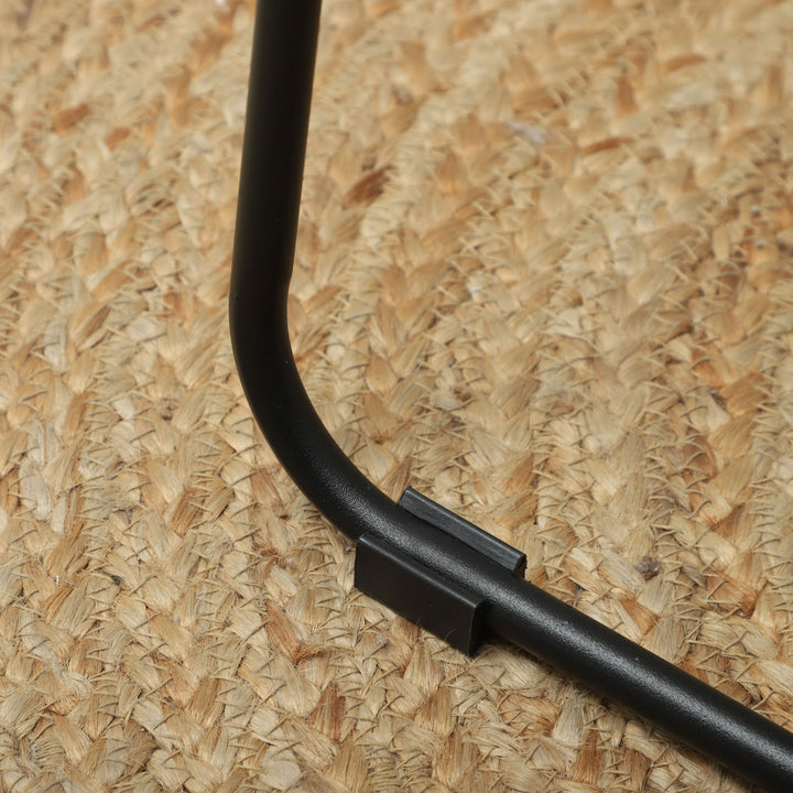 Spejl i fuld længde 160 x 60 cm buet stående spejl med bølgedesign brudsikkert glas hvidt