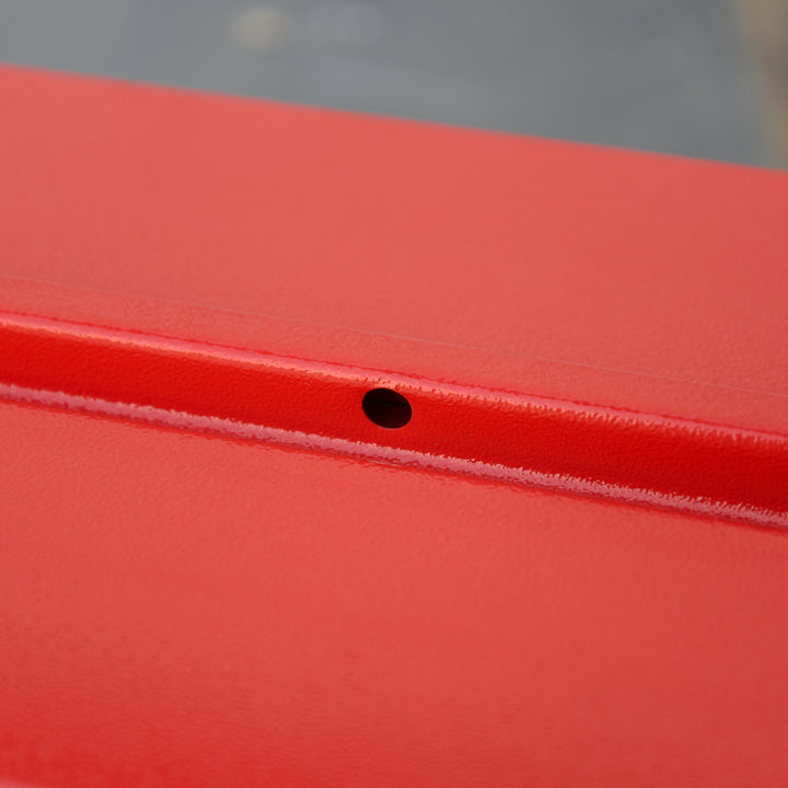 Værktøjskasse med 5 rum, 45 x 20 x 34,5 cm, stål, rød