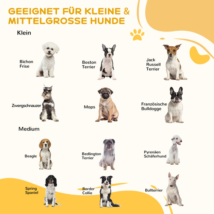 Fritstående hundegitter med fødder, 185 x 71 cm, træ, til trapper, døre, køkken, entré, 3 paneler, brun
