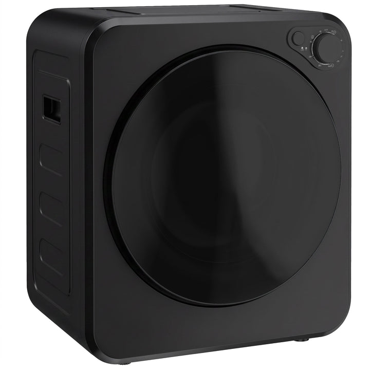 Mini tørretumbler, 4 kg kapacitet, 5 programmer, 800W/400W, fritstående, sort