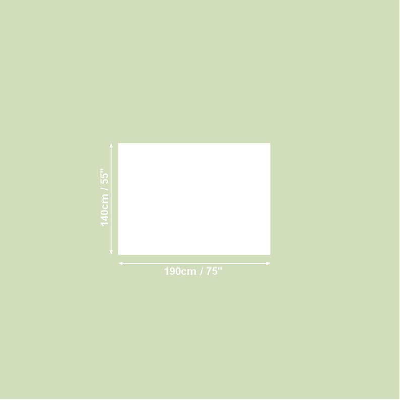 Rektangulær dug, 100% bomuld, printet, Francine Black kollektion