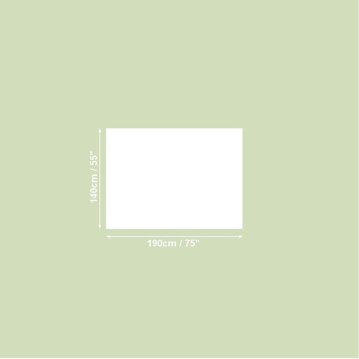 Rektangulær dug, 100% bomuld, printet, Francine Black kollektion