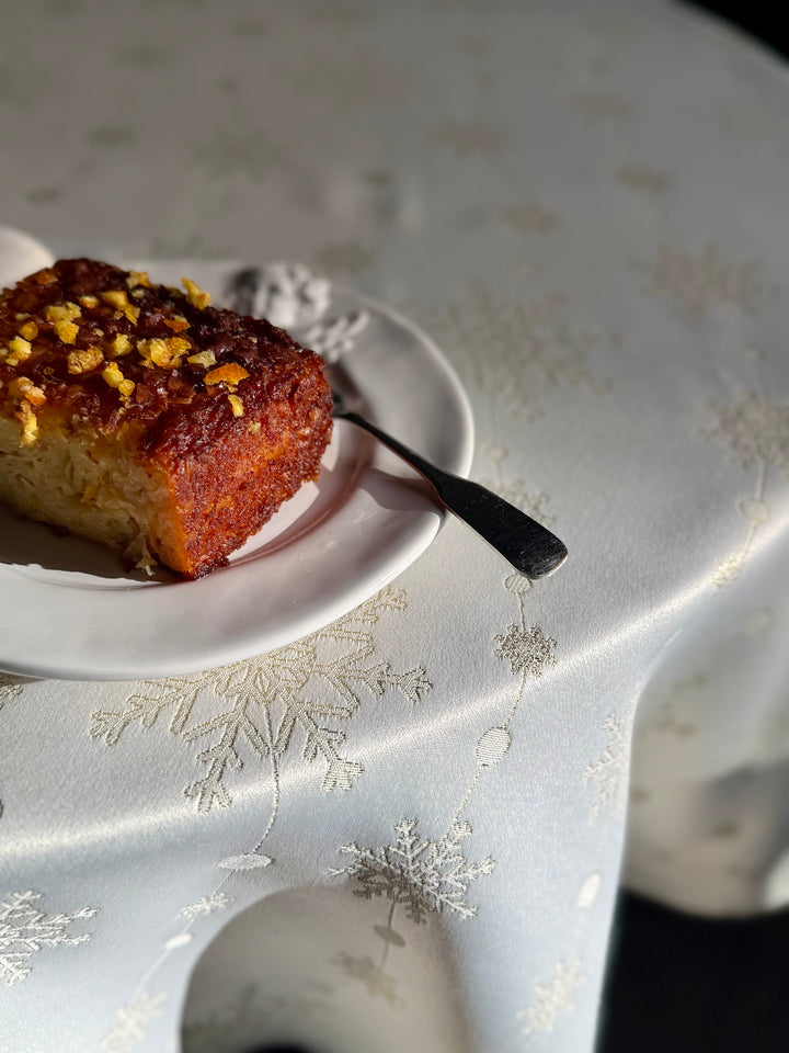 Rund dug med julemotiv | Golden Snowfall