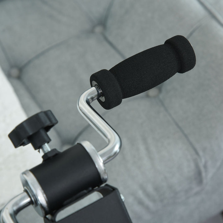 Pedaltræner til seniorer ekstra stille mini-motionscykel med lcd-skærm fastgørelsesrem arm- og bentræner motionstrænerbordcykel minicykel fitnessudstyr til hjemmekontor