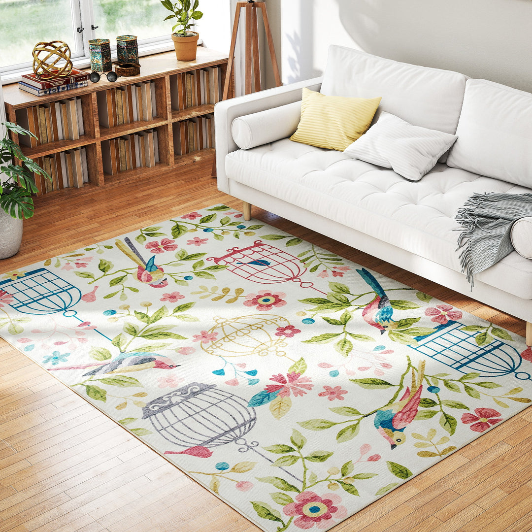 Landligt tæppe, alsidig, polyester, nem at vedligeholde, skridsikker, farverig