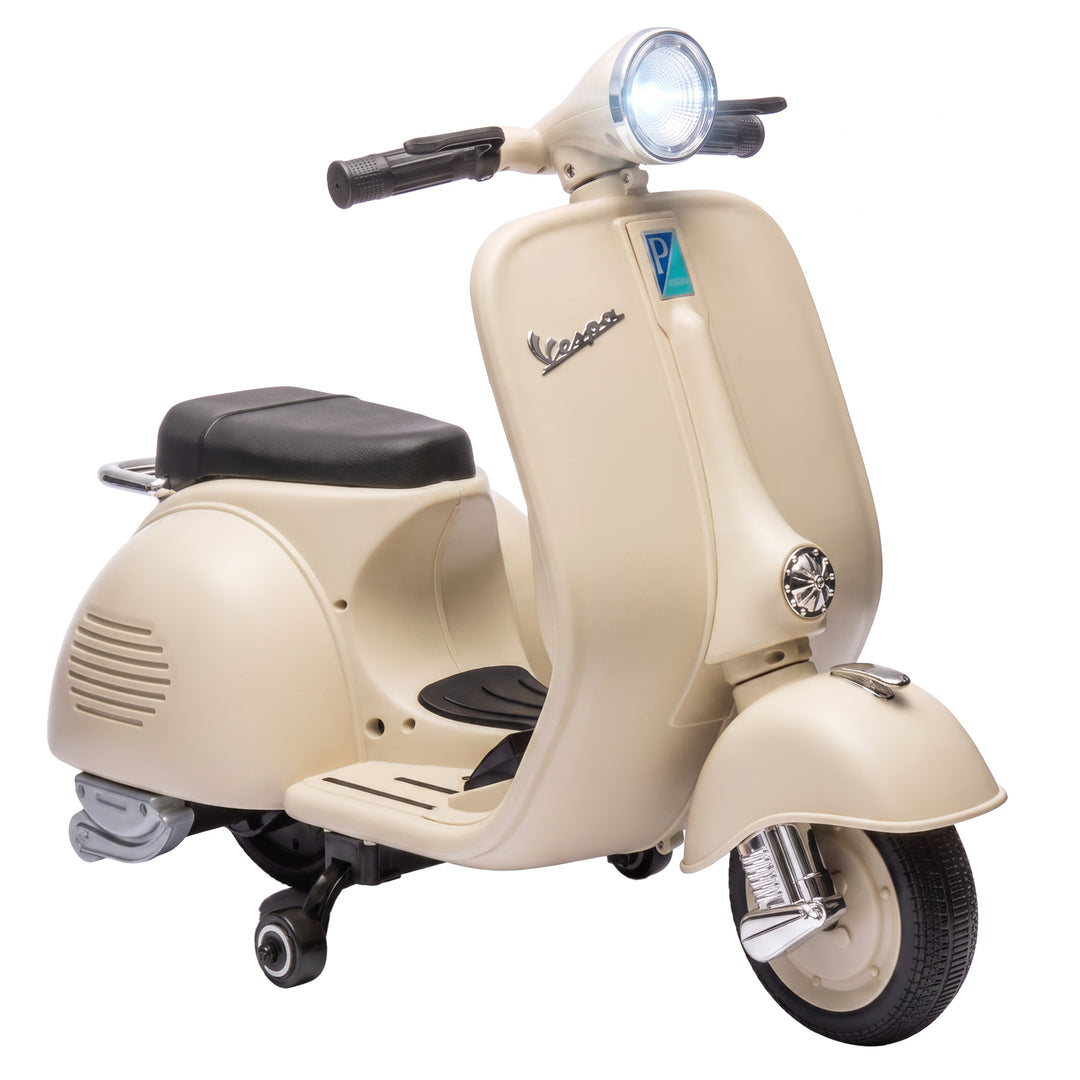 Elmotorcykel til børn VESPA 6V Elmotorcykel Lithiumbatteri Hvid