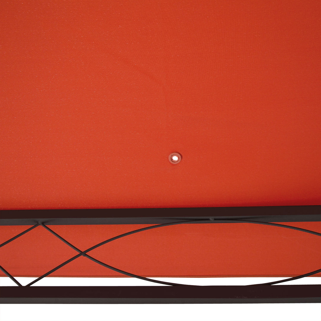 Reservehavepavillontag polyester 2,98 x 2,95 m orange