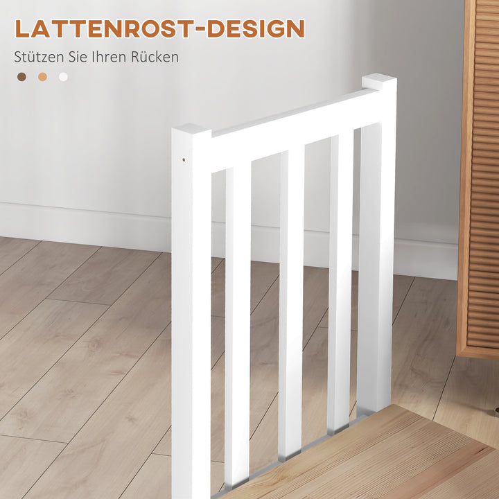 Sæt med 4 køkken-spisestole, massivt træ, moderne design, 38,5 cm x 47,5 cm x 99 cm, naturlig