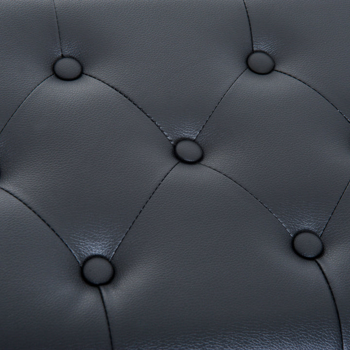 Klaverstol klaverbænk klaverbænk makeup-skammel skammel med opbevaringsplads højdejusterbar 54,5 x 33 x 48-58 cm