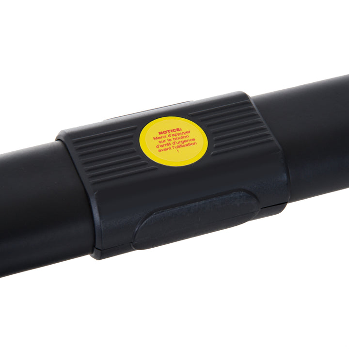 Elektrisk løbebånd til hjemmet med lcd-skærm, sammenklappeligt fitnessudstyr, 1-6 km/t, stål, sort, 105 x 56 x 108,5 cm