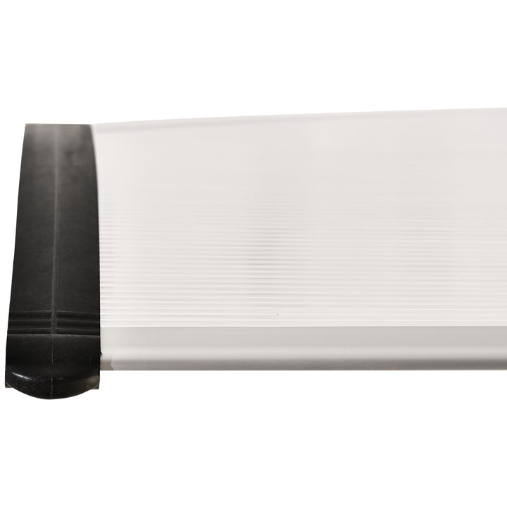 Baldakin til hoveddør 75 x 100 cm nedhængt baldakin tagdækning polycarbonat hvid