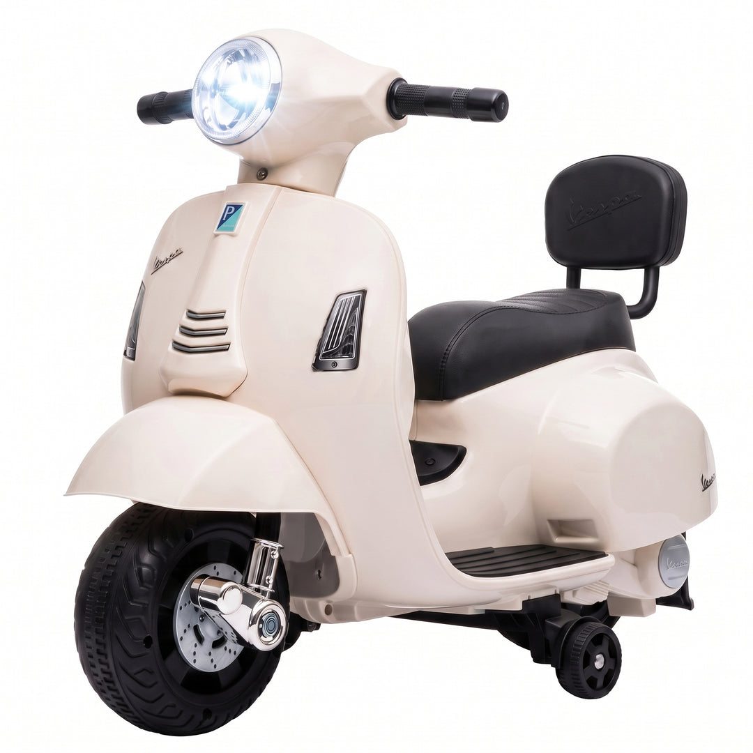 Elmotorcykel til børn Mini Vespa GTS 6V Elmotorcykel Hvid