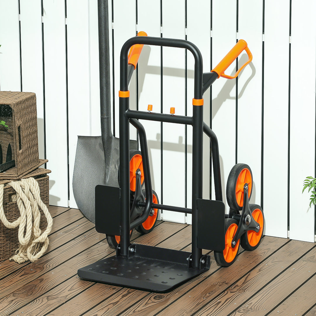 Trappevogn, foldbar transportvogn med stålramme, maks. 120 kg