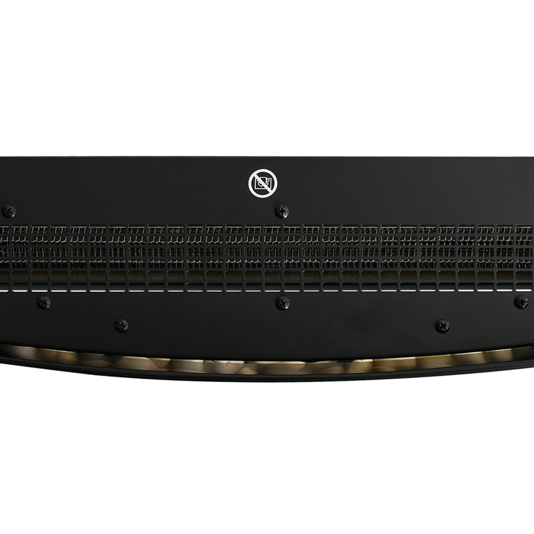 Elektrisk pejs med varmelegeme, elektrisk pejs med 3d flammeeffekt, 7 flammefarver, 900/1800 w, vægmonteret pejs med timer, dekorativ pejs med fjernbetjening, sort, 65 cm