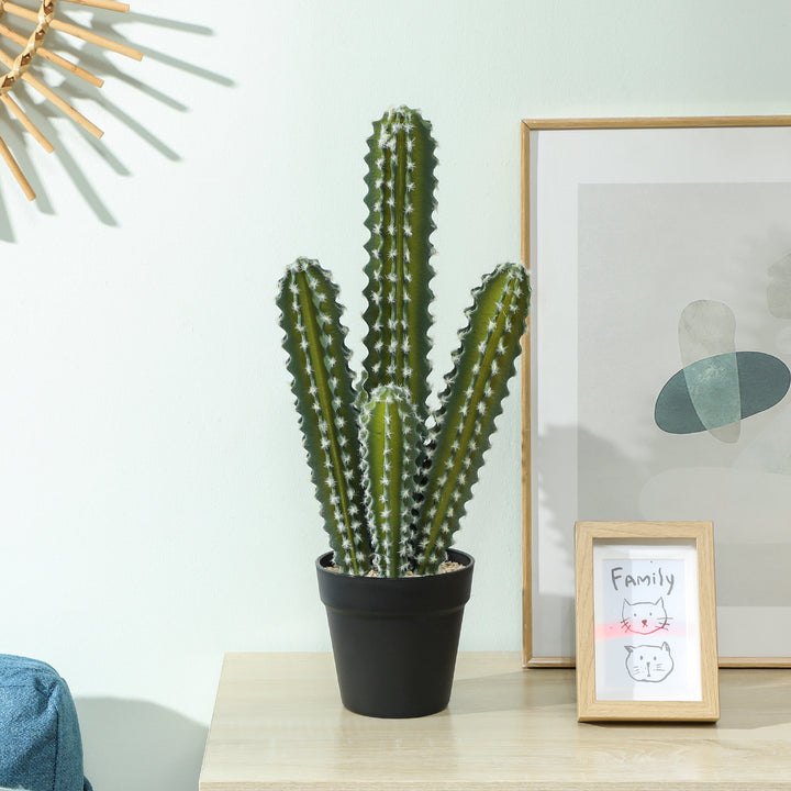 Kunstig kaktusplante, 53 cm, kunstige planter i potte til hjemmet, kontoret