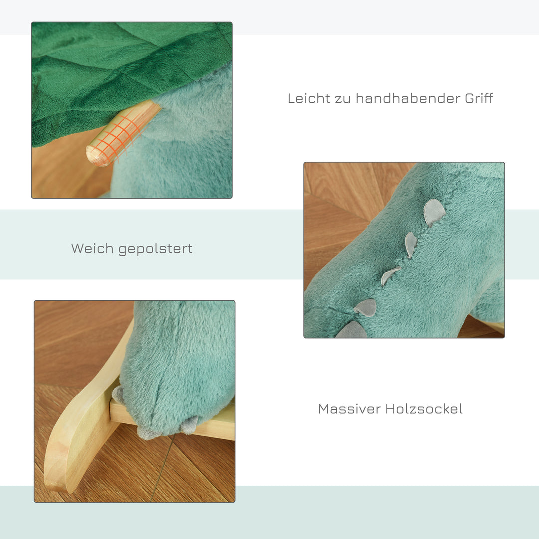 Børnegynge, gyngehest, mørkegrøn 64 x 30 x 54 cm