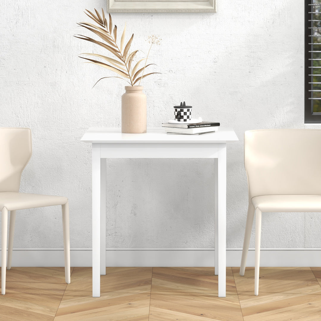 Køkkenbord spisebord firkantet bord, moderne design, 75 cm x 75 cm x 76 cm, hvid