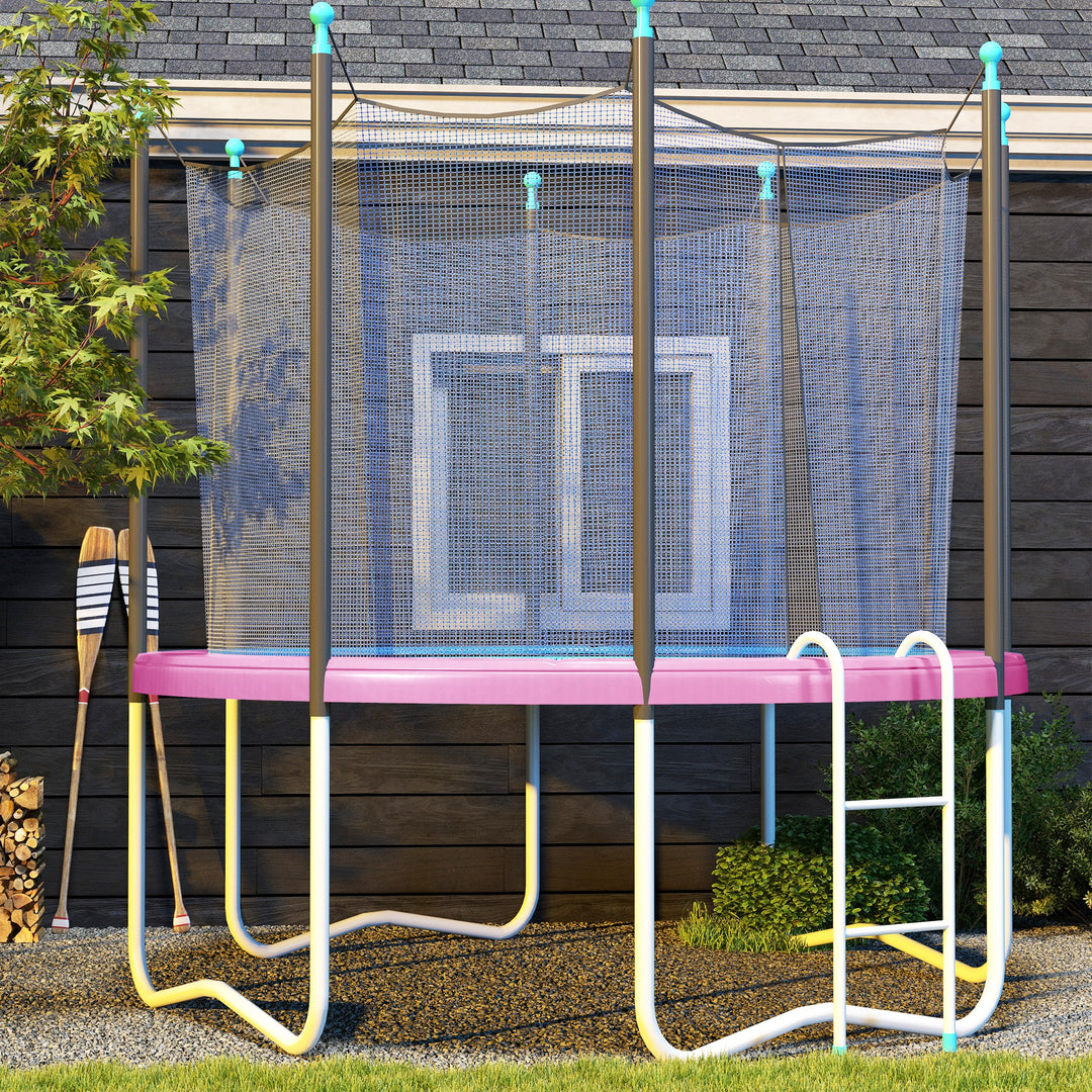 Reservekantbetræk til trampoliner, vandtæt, rivefast, Ø244 cm, pink