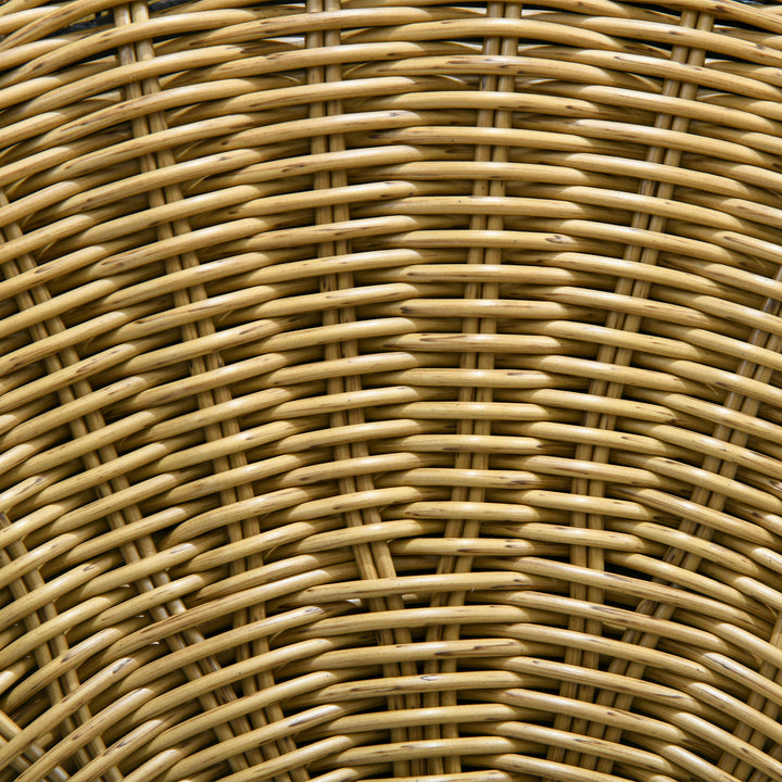 Sæt med 2 haveborde, altanborde, bohemestil, vejrbestandig, sort + khaki