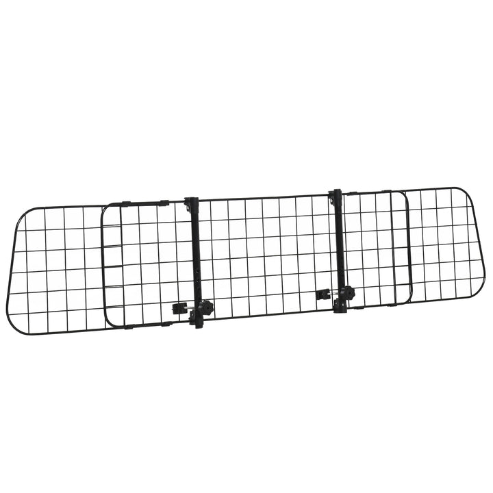 Hundegitter bil universal bilsikkerhedsgitter til hunde med trinløs justerbar bredde, skillevægsgitter til bagagerum hunde bilsikkerhedsgitter hundesikkerhedsgitter beskyttelsesgitter 91-152 x 30 cm