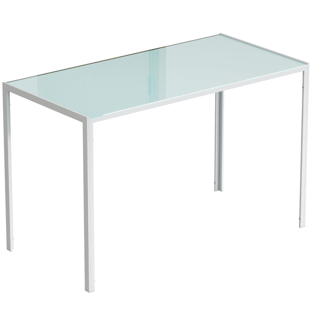Spisebord, køkkenbord, stort bord, moderne design, 120 cm x 60 cm x 75 cm, hvid