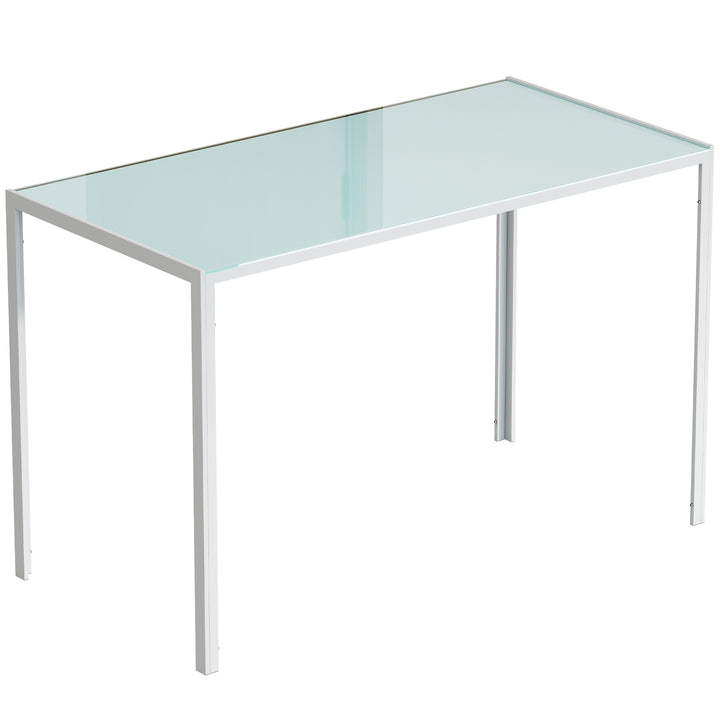 Spisebord, køkkenbord, stort bord, moderne design, 120 cm x 60 cm x 75 cm, hvid