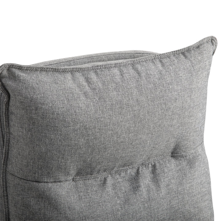 Massagekontorstol, skrivebordsstol med massagefunktion, højdejusterbar, ergonomisk drejestol, nylon, grå