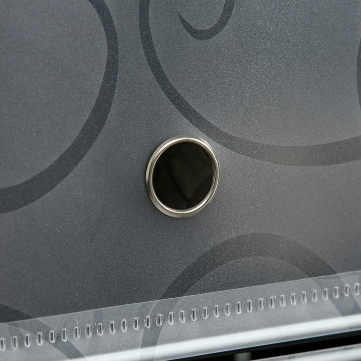 Skoreol, 12 opbevaringskasser til 24 par sko, plast, sort+hvid