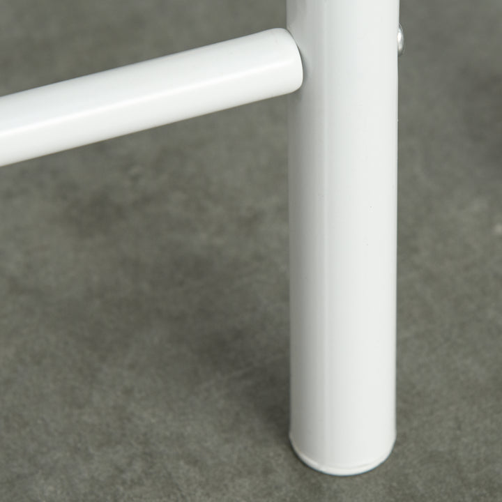 Barbordsæt barbord med 2 barstole spisesæt køkkenbord med opbevaringshylde spisebord til spisestue, køkken, hvid