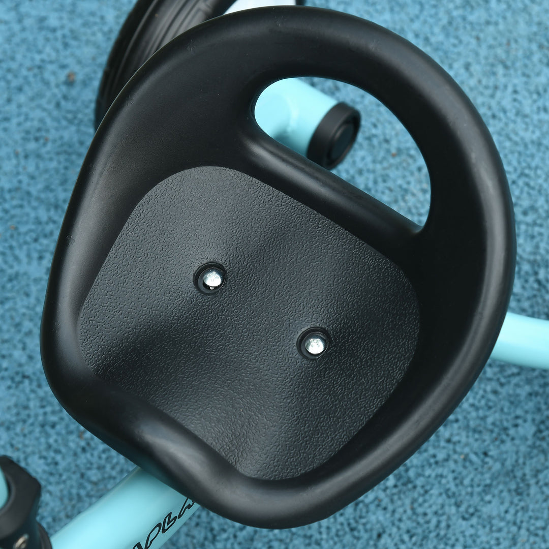 Trehjulet cykel til børn 2-5 år, højdejusterbart sæde, ringeklokke, cykelkurv, metalstel, blå