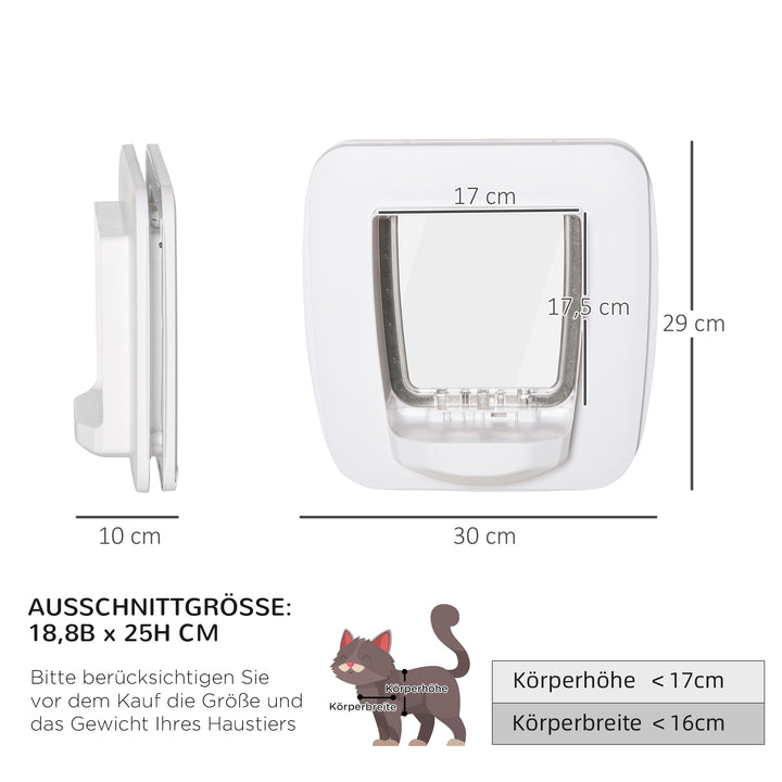 Magnetisk kattelem med 4 låsemuligheder, hundelem kæledyrsleem til katte og små hunde,