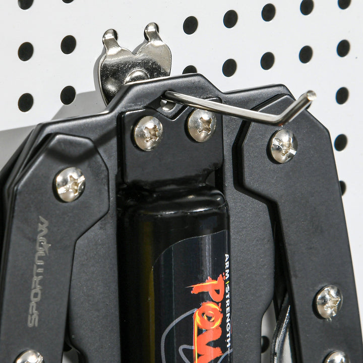 Power twister 10-200kg armtræner justerbar hydraulisk armtræningsenhed 43 x 16 x 5 cm sort+rød