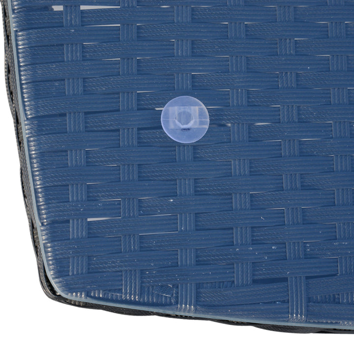 Balkonmøbelsæt til 2 personer, rattan havesæt, polyrattan, sort