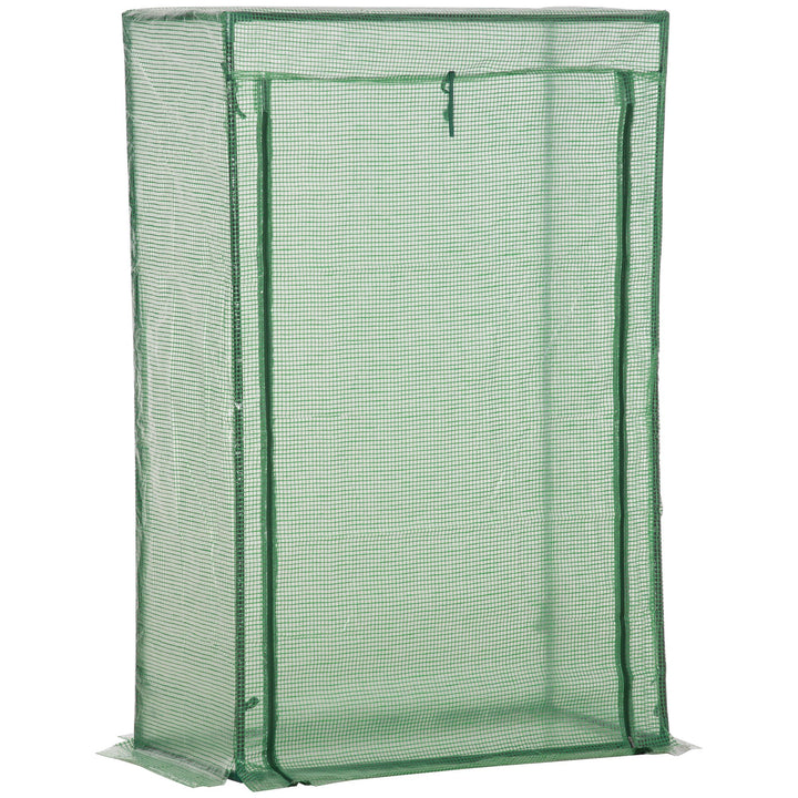 Solrigt drivhus med dør, vintersikkert stålfilmdrivhus, drivhus til altan, have, tomathus 100x50x150cm, tomatdrivhus til tomater, grøntsager, blomster, planter, grønne områder