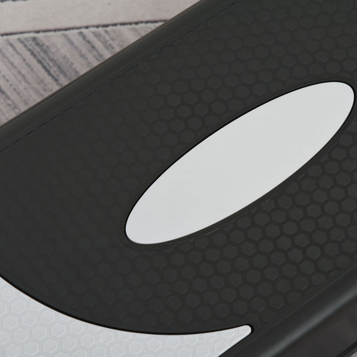 Aerobic stepper 3-trins højdejusterbar 80 x 31 x 20 cm sort+grå