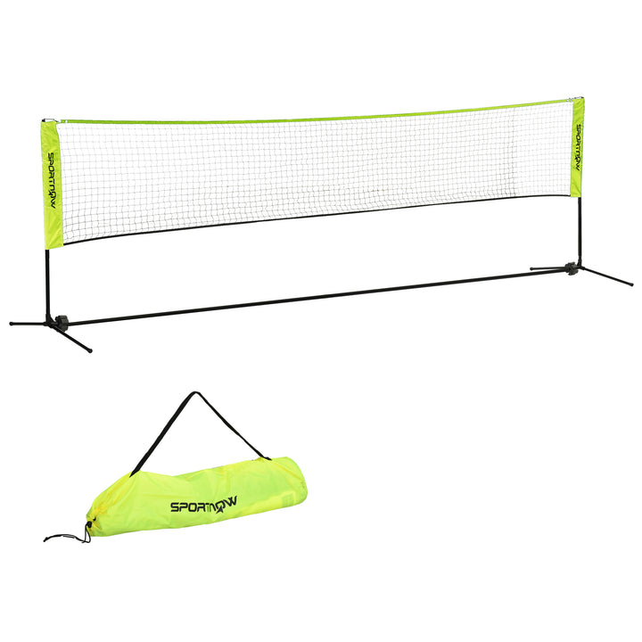 Badmintonnet, højdejusterbart 107-155 cm, til badminton, tennis, pickleball, volleyball, inklusive taske.