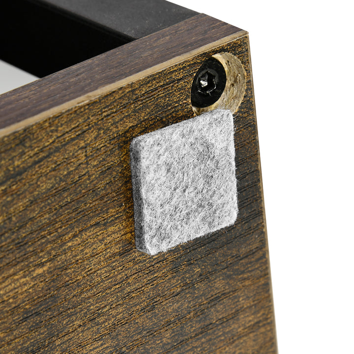 4-Etagers plantestativ, 40 cm x 40 cm x 81 cm, brun