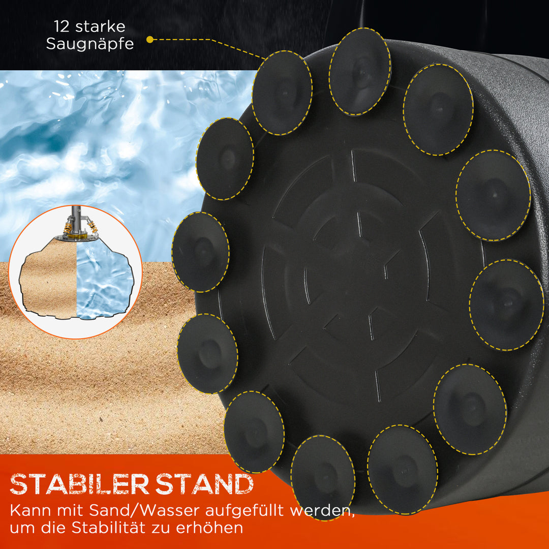Boksesæk fritstående 170 cm stående boksesæk med sugekopbase kickboksesæk tung boksetræner til voksne unge fitness boksesæk til styrketræning boksetræning mma træning