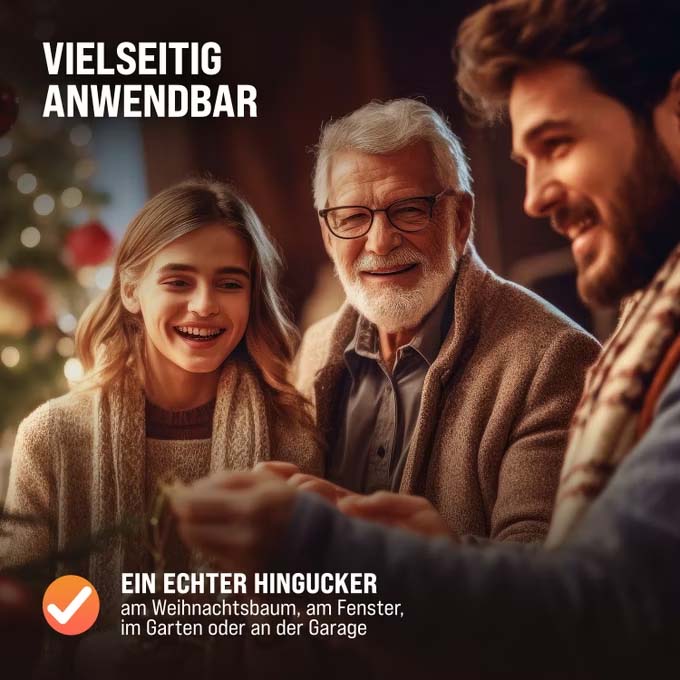 Lyskæde i form af smukke istapper, 40 LED'er, 10,4 meter