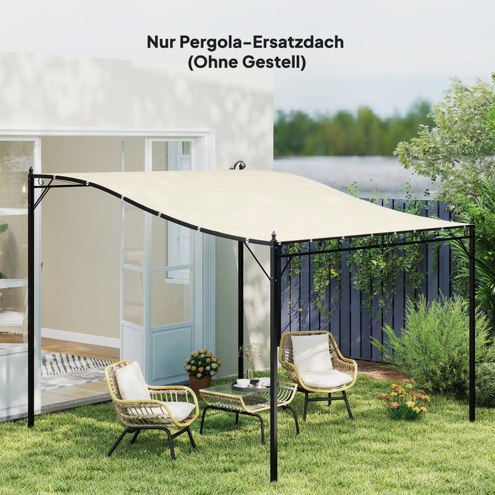 Markiseudskiftningstag, vejrbestandigt, 297 cm x 243 cm, beige