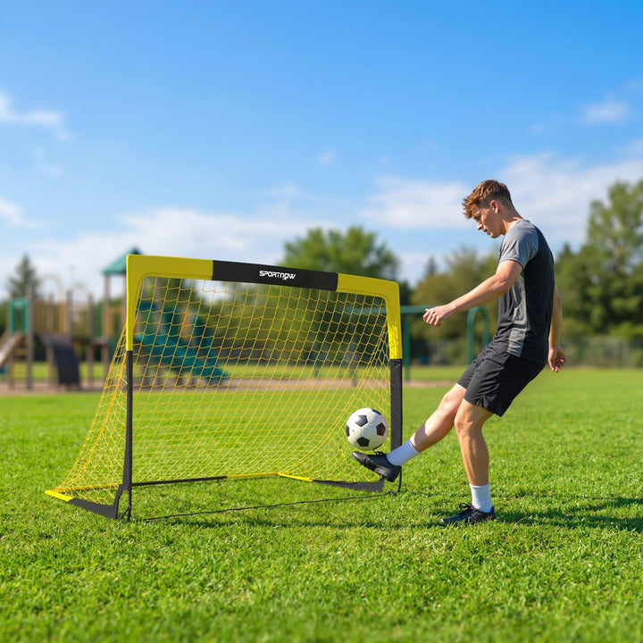 Pop-up fodboldmål til unge og voksne - Sammenklappeligt og bærbart
