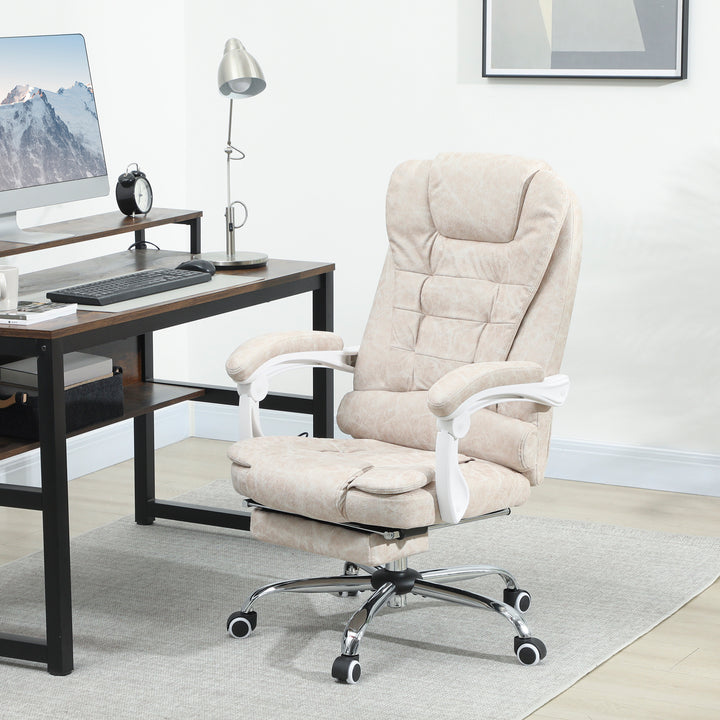 Kontorstol med massagefunktion, ergonomisk, 65x160x104cm, grå
