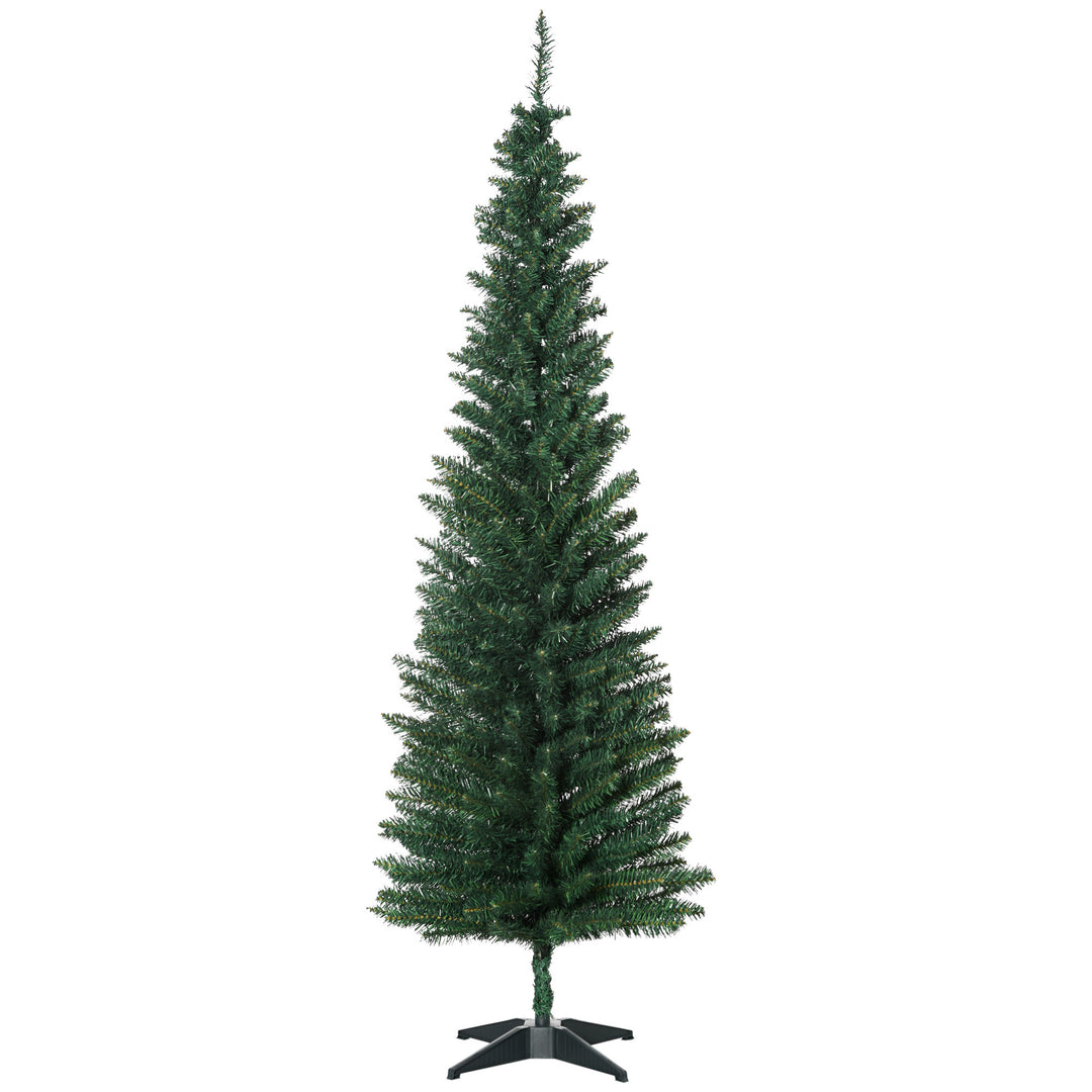 Kunstigt juletræ, inklusive fod, 1,8 m højt, grønt
