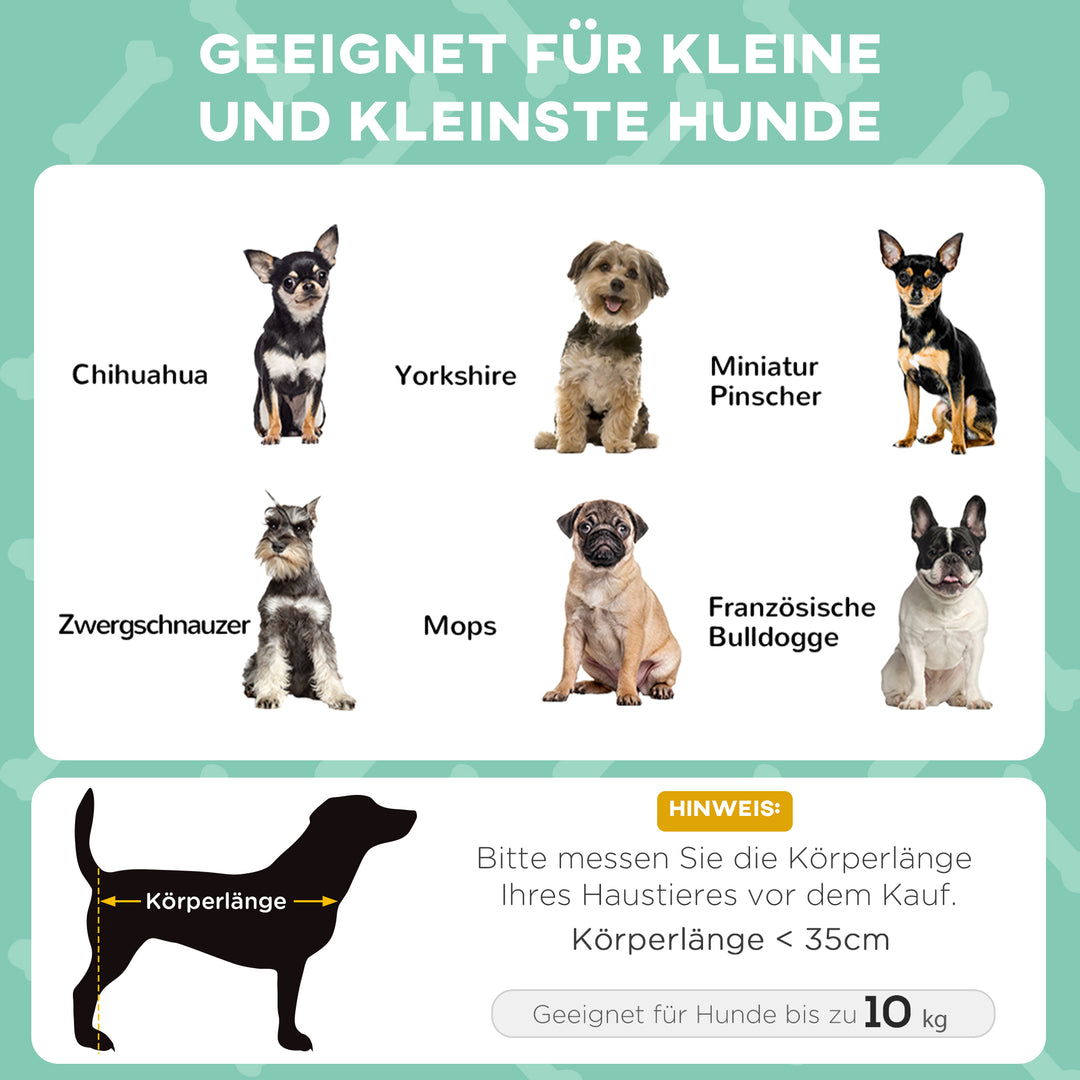 Hundeseng med tag, udendørs, bærbar, vandafvisende, op til 30 kg, 61 x 46 x 63 cm, lysegrå